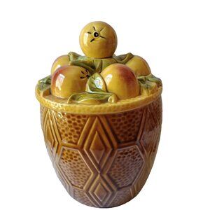 Vintage rare Maurice ceramics of california cookie jar with nectarines